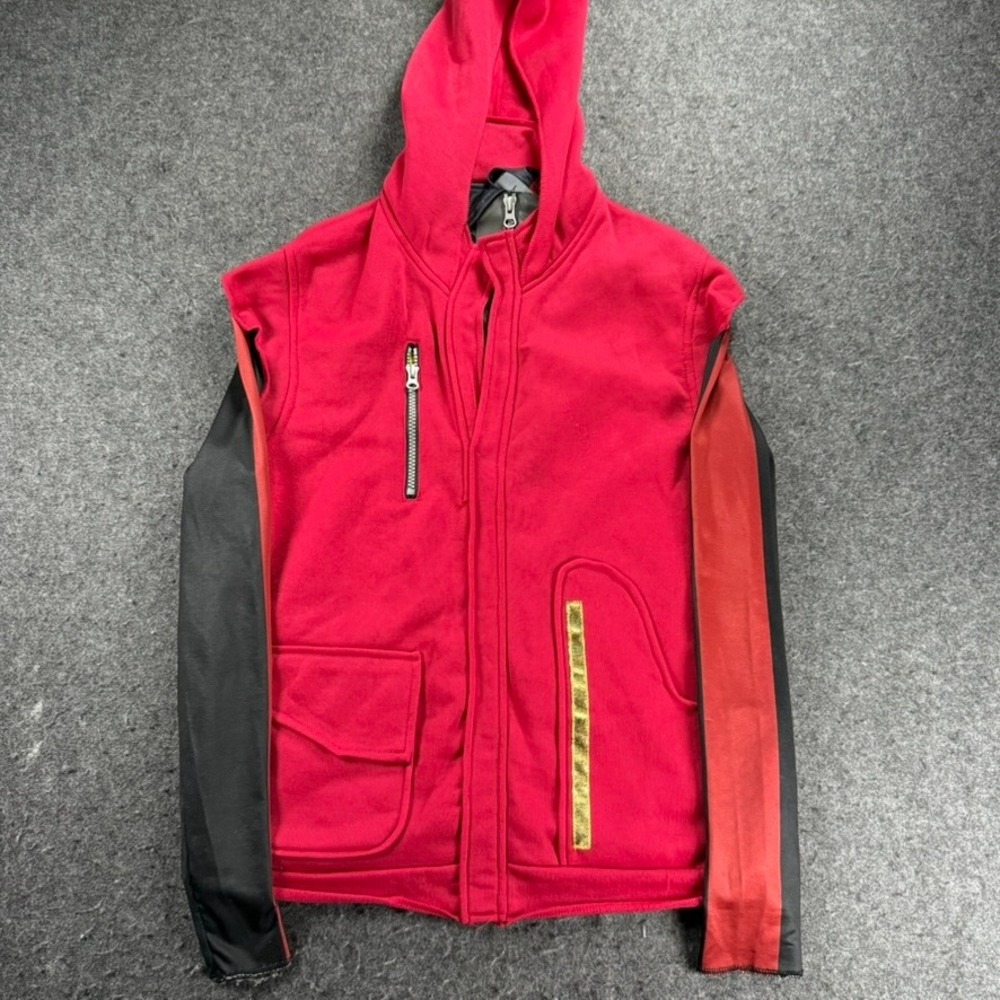 Fortnite Hoodie Full Zip Red Long Sleeve Gaming Jacket‎ Small Youth Size